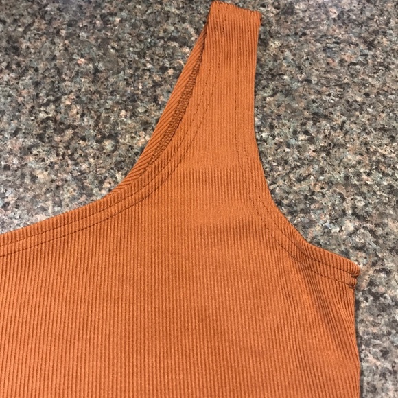 Brown Shein one shoulder tank top size Medium - Picture 2 of 5